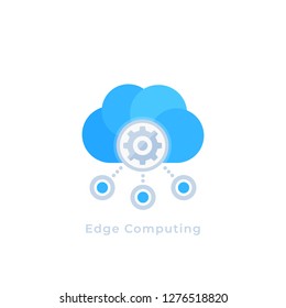 Edge Computing Vector Icon