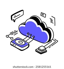 Edge Computing, where data processing happens closer to the source, enabling faster response times and reduced latency. Perfect for technology blogs, presentations, and educational materials related t