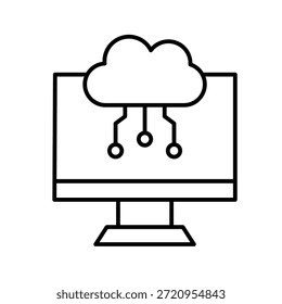 Ilustración vectorial de iconos de contorno de dispositivo perimetral