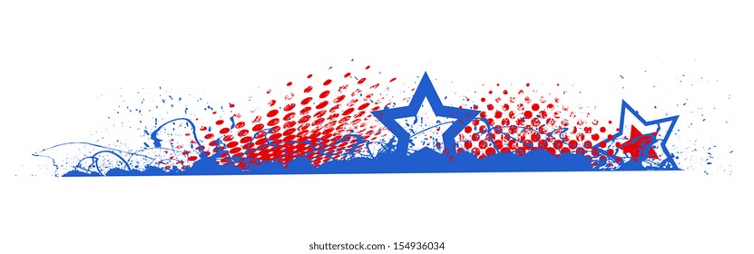 Edge Divider - 4th of July Vector theme Design