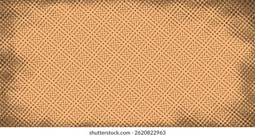 Moldura da borda. Borda de desenho de meio-tom. Pop art ponto. Padrão de atenção. Textura de atenção desbotada. Linha preta isolada sobre fundo branco. Linhas de concentração