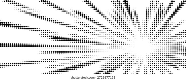 Edge frame. Halftone cartoon border. Pop art dot. Attention pattern. Faded attention texture.