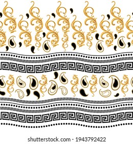 edge ornament pattern, border, chain belt pattern, ethnic pattern, traditional ethnic design