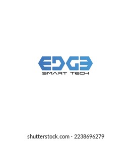 Logo de Edge smart tech listo para usar
