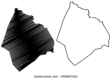 Edgecombe County, North Carolina State (U.S. county, United States of America) map vector illustration, scribble sketch Edgecombe map
