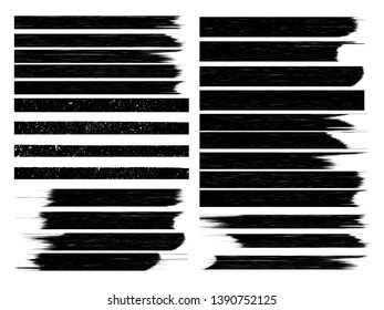 Edges Vector Set . Design Elements . Grunge Borders , Dividers or Brush Strokes .