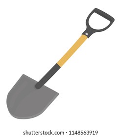 
An edging and planting spade, construction tool
