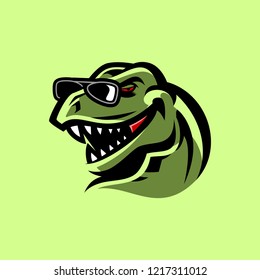 Edgy Dinosaur Illustration Vector