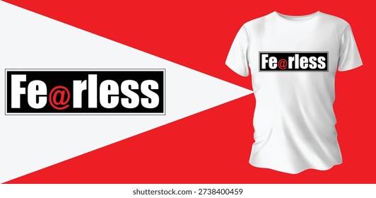 The Edgy Fearless Logo Design (Red Accent)