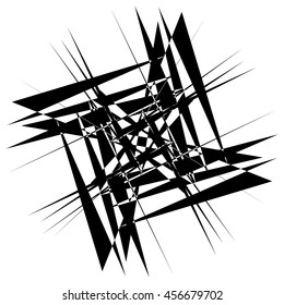 Edgy geometric element