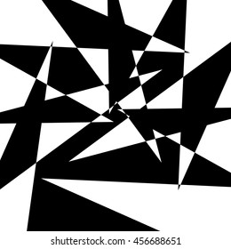 Edgy geometric element, random textured shape