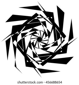 Edgy geometric element, random textured shape