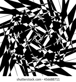Edgy geometric element, random textured shape