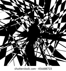 Edgy geometric element, random textured shape