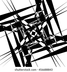 Edgy geometric element, random textured shape