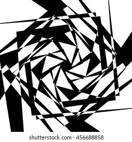 Edgy geometric element, random textured shape