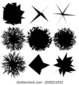 Edgy, geometric random amorph, amorphous shape, element vector