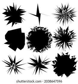 Edgy, geometric random amorph, amorphous shape, element vector