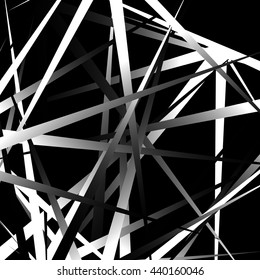  Edgy, pointed random overlapping shapes. Abstract art. Vector illustration.