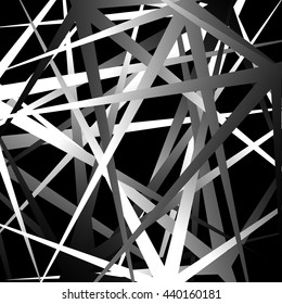  Edgy, pointed random overlapping shapes. Abstract art. Vector illustration.