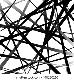  Edgy, pointed random overlapping shapes. Abstract art. Vector illustration.