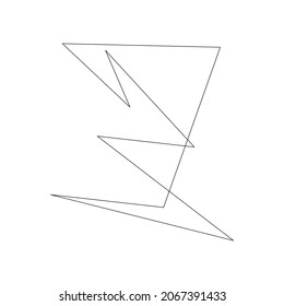 Edgy, ruptured, shatter, splinter shape, design element. Random geometric, angular abstract art