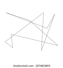 Edgy, rupturado, despedazado, escindido, elemento de diseño. Arte abstracto angular geométrico aleatorio