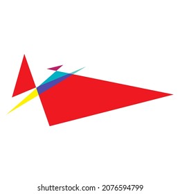 Edgy, gebrochen, zersplittert, Splitterform, Design-Element. Random-geometrische, eckige abstrakte Kunst
