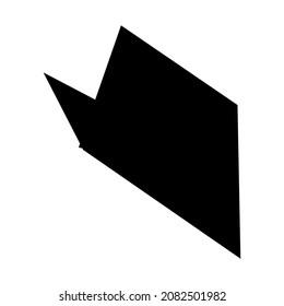 Edgy, ruptured, shatter, splinter shape, design element. Random geometric, angular abstract art