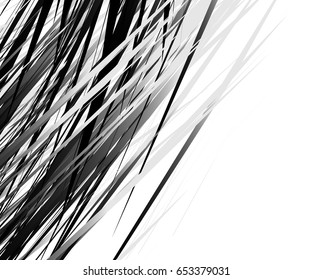 Edgy texture with chaotic, random lines. Abstract geometric illustration