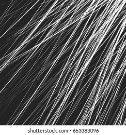 Edgy texture with chaotic, random lines. Abstract geometric illustration
