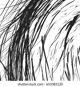 Edgy texture with chaotic, random lines. Abstract geometric illustration