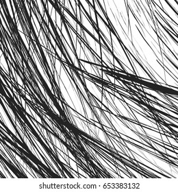 Edgy texture with chaotic, random lines. Abstract geometric illustration