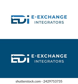 EDI Monogram E-Exchange Integrator logo Design