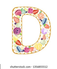 Edible letter cake