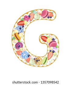 Edible letter cake