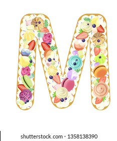 Edible letter cake
