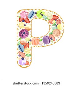 Edible letter cake