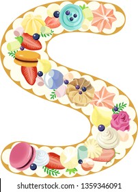 Edible letter cake