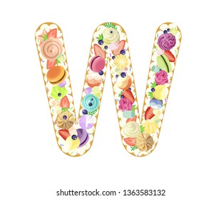 Edible letter cake