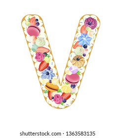 Edible letter cake