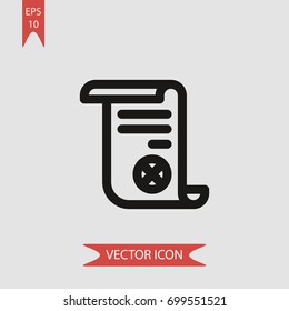 Edict vector icon illustration symbol