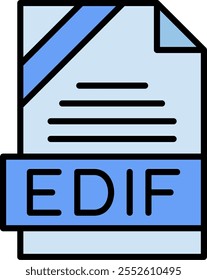 EDIF Filled Style Icon Design