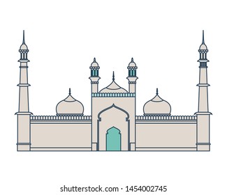 edification of islamic mosque jama masjid and Indian independence day