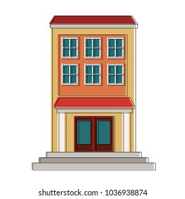 edifice building cartoon
