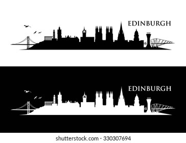 Edinburgh skyline - vector illustration
