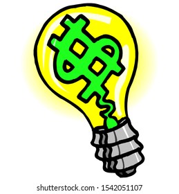 In Edison's lamp, the sign of bitcoin