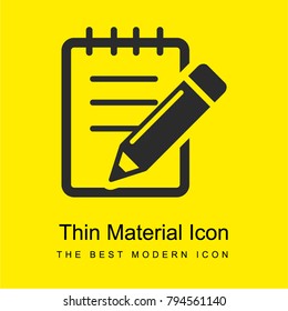 Edit bright yellow material minimal icon or logo design