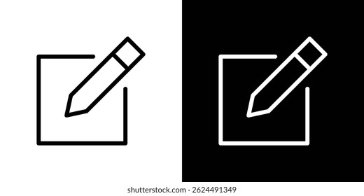 Edit button icon. Logotype vector set