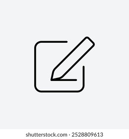 Edit button icon in tree different line stroke sizes.